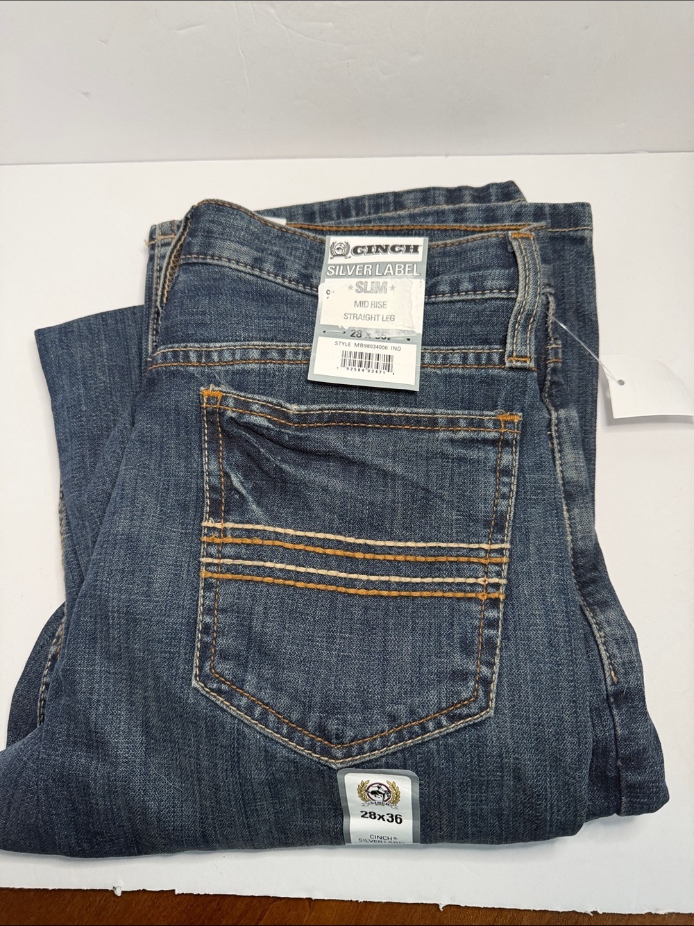 Cinch Silver Label Mid-Rise Straight Jeans - 28 x 36